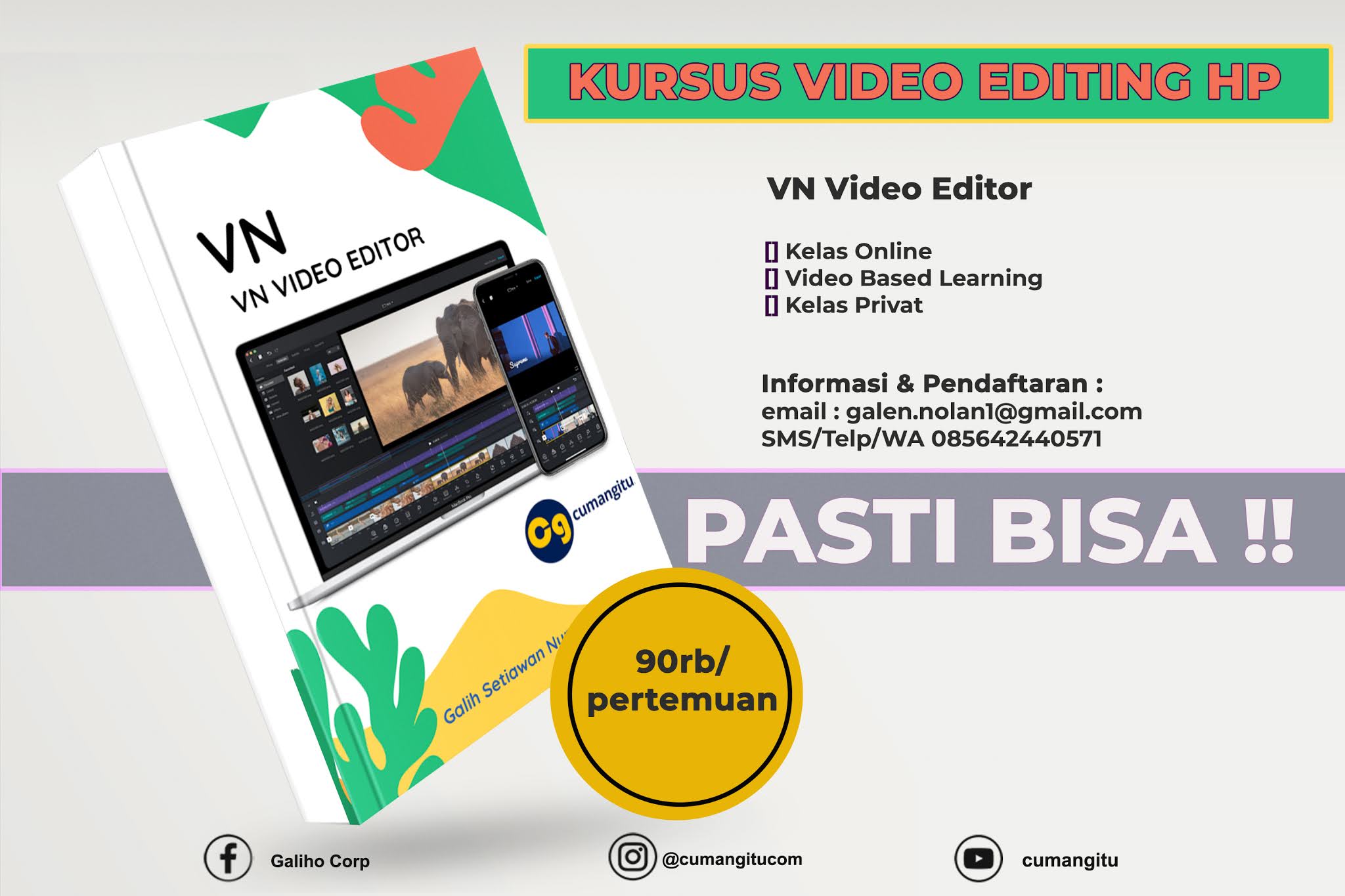 Belajar jadi Video Editor dengan HP cumangitu Belajar Skill Baru