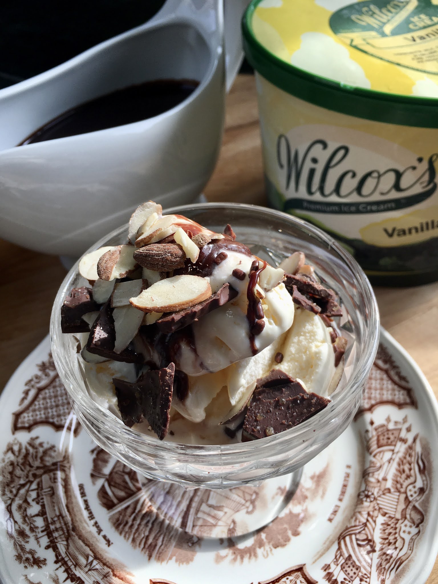 SaltedChocolate Hot Fudge Sundaes and Blueberry Buttermilk Bundt Cake