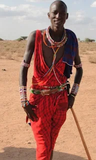 Maasai East Africa Kenya tribes man.