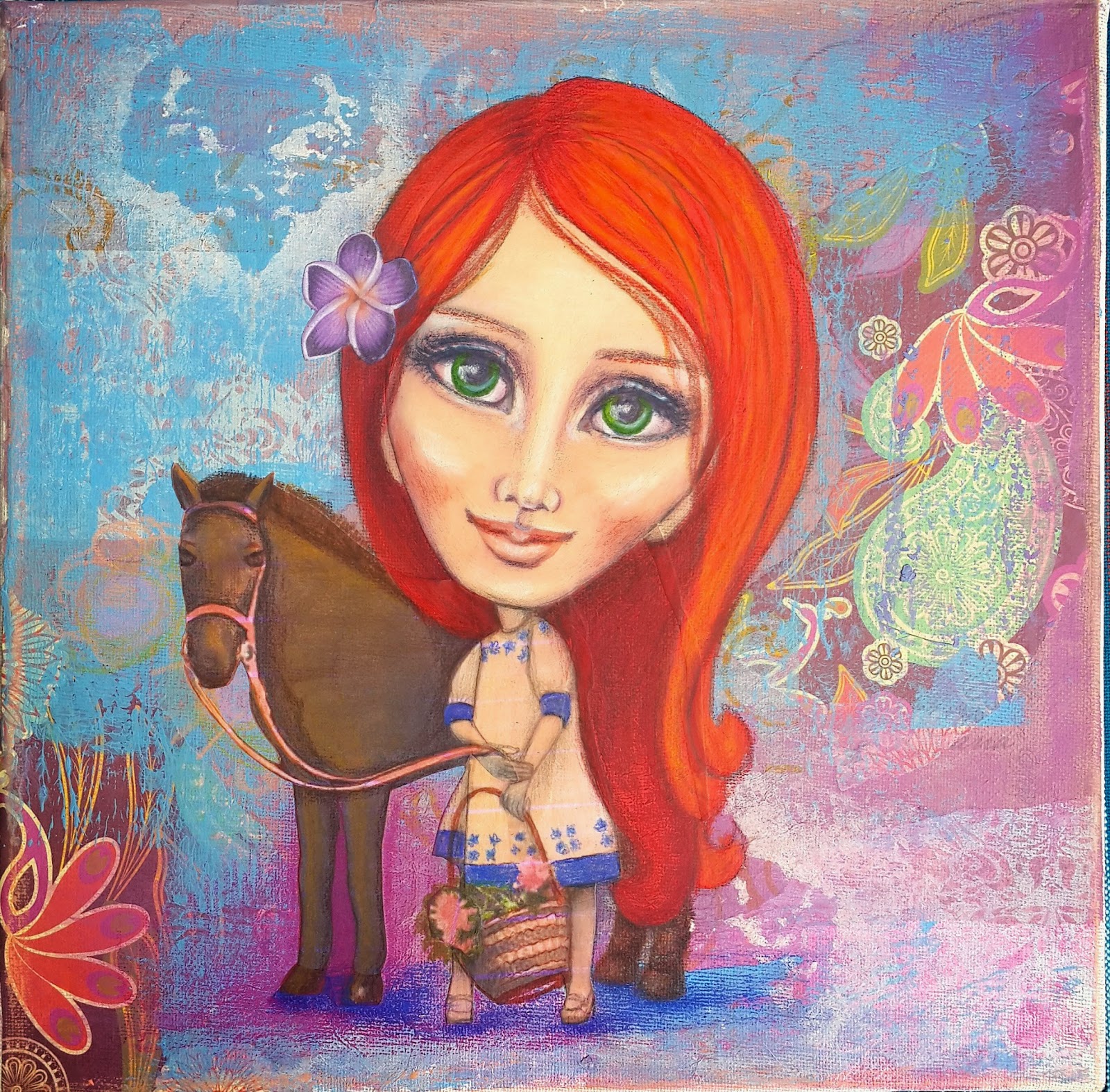 In Pursuit of the Muse Whimsical Art for a 7 year old Ballerina