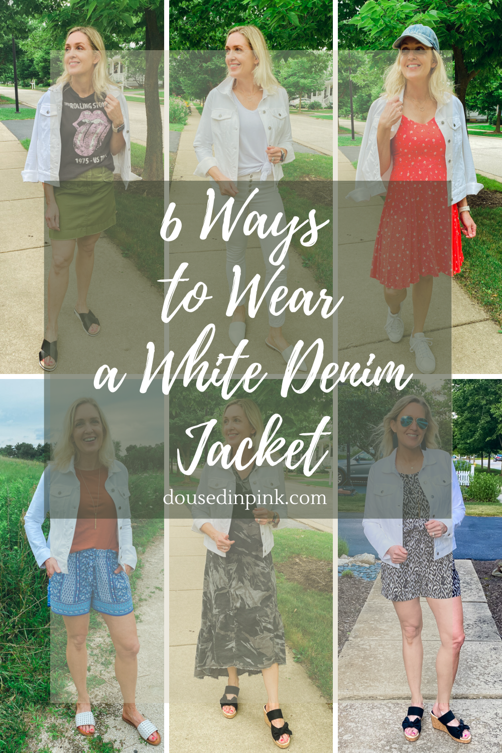 6 ways to wear a white denim jacket