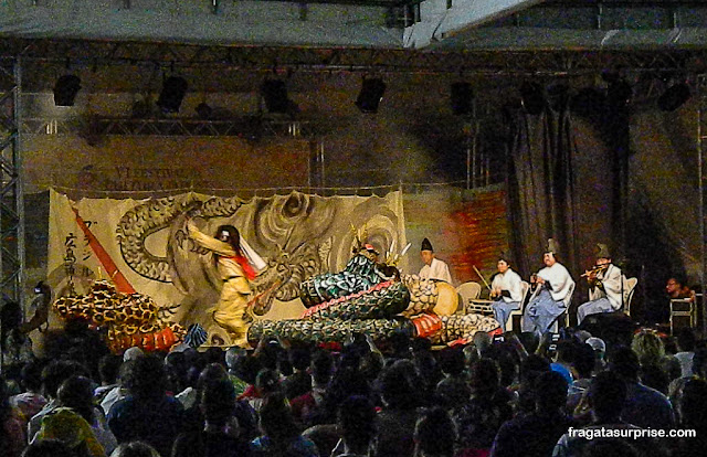 Teatro Kagurá no Festival Japonês em Salvador