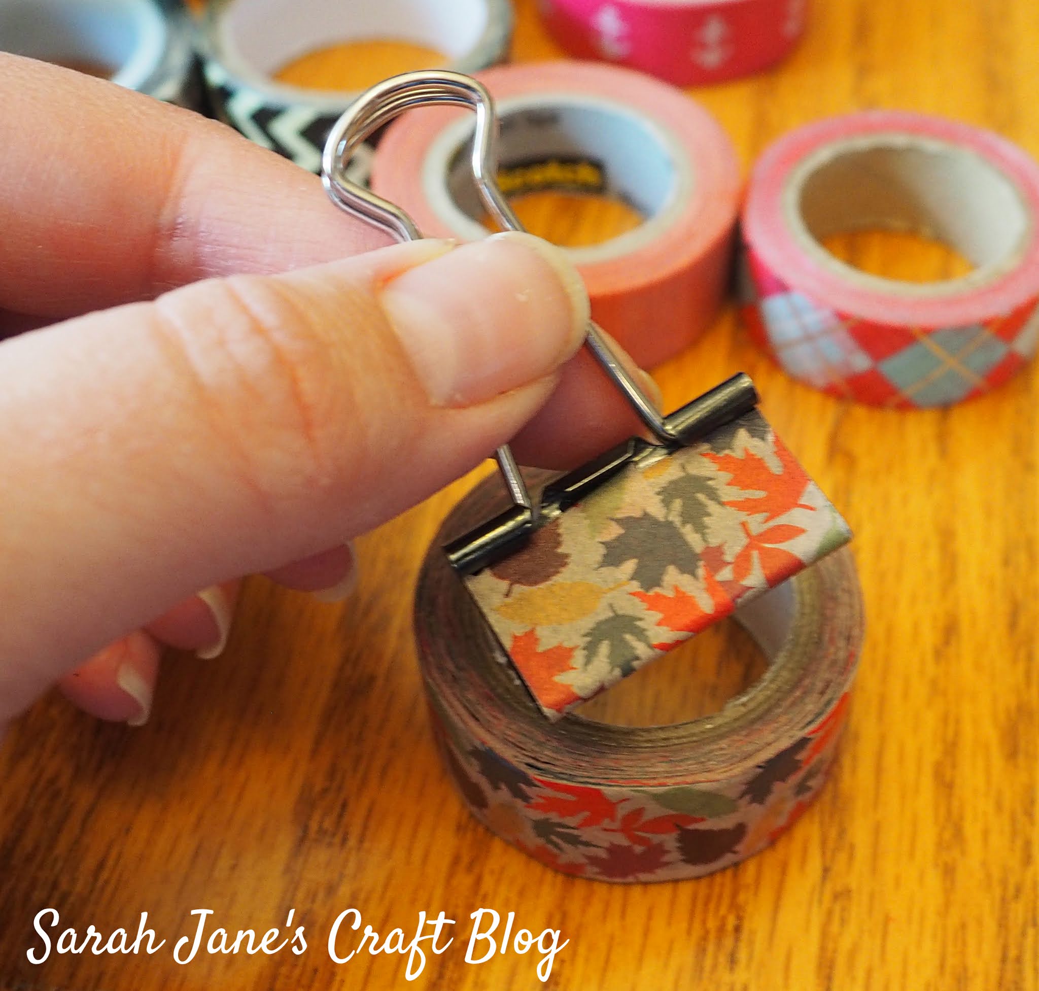 Washi Tape Binder Clips