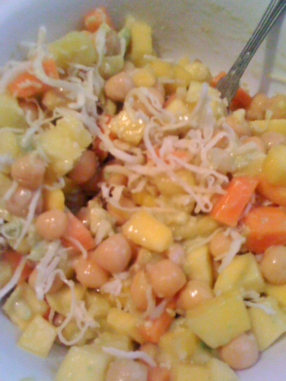 Afroveganchick Vegan Tropical Chickpea Salad With Avocado Coconut
