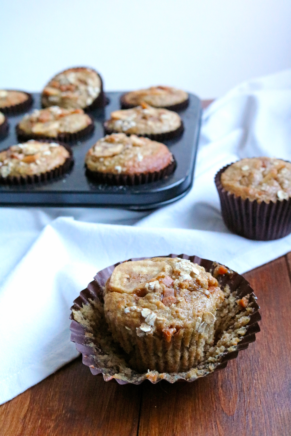 Banana and Oat Breakfast Muffins Take Some Whisks
