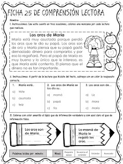 fichas-compresión-lectora