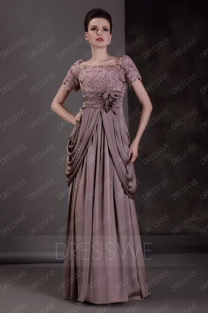Lace Column/Sheath Scoop Neckline Floor-length Luba's Mother of the Bride Dress