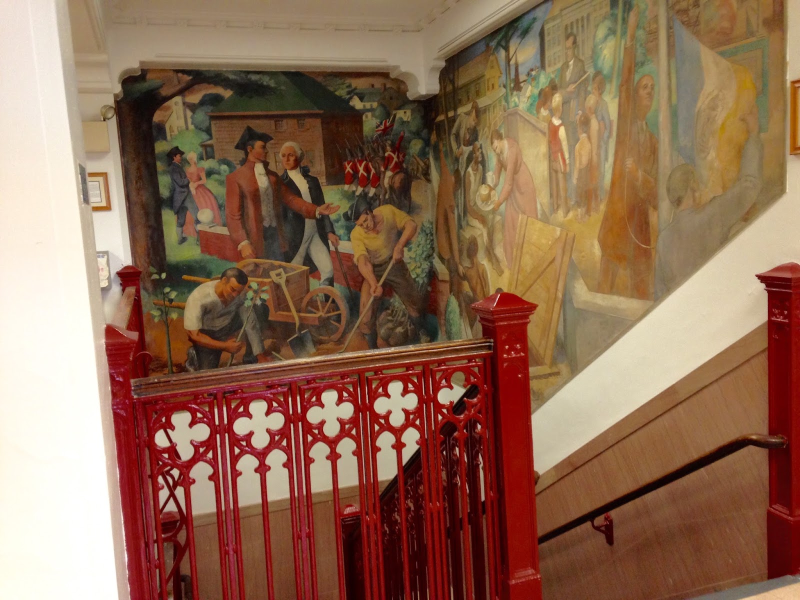 travels 1938 WPA Murals, Flushing High School, Flushing,Queens. New