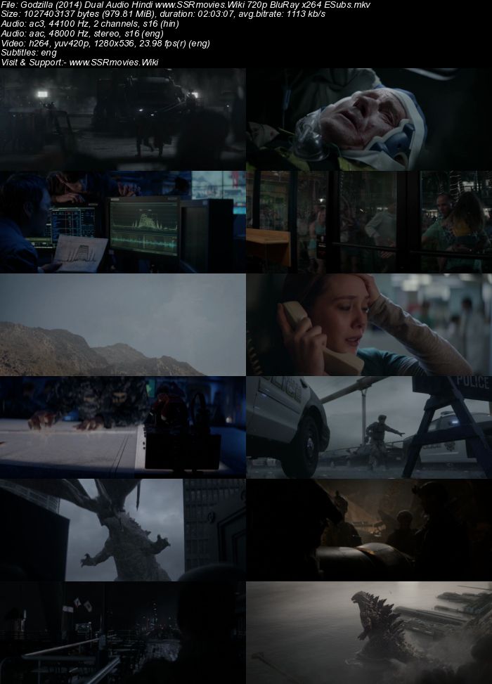 Godzilla (2014) Dual Audio Hindi 480p BluRay 400MB ESubs Movie Download