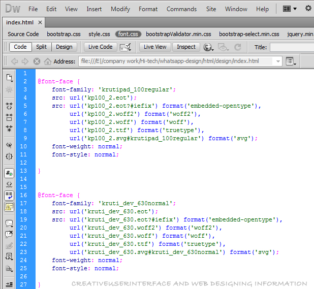 Embedding Fonts in your Web Site with CSS and @font-face ~ Creative ...