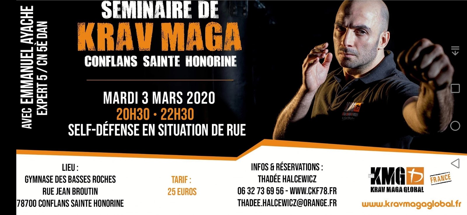 Ckf Ecole D Arts Martiaux De Thadee Halcewicz Karate Kobudo Krav Maga Kmg Self Defense De Rue
