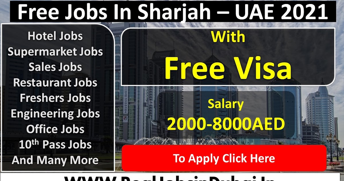 Latest Jobs In Sharjah UAE 2021