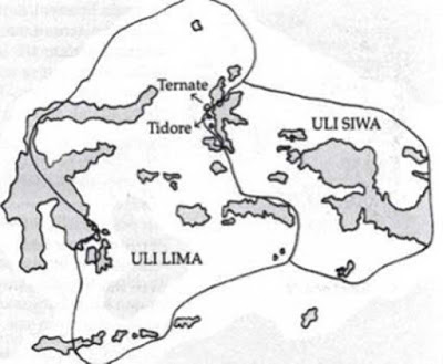 Gambar Peta wilayah Kesultanan Ternate