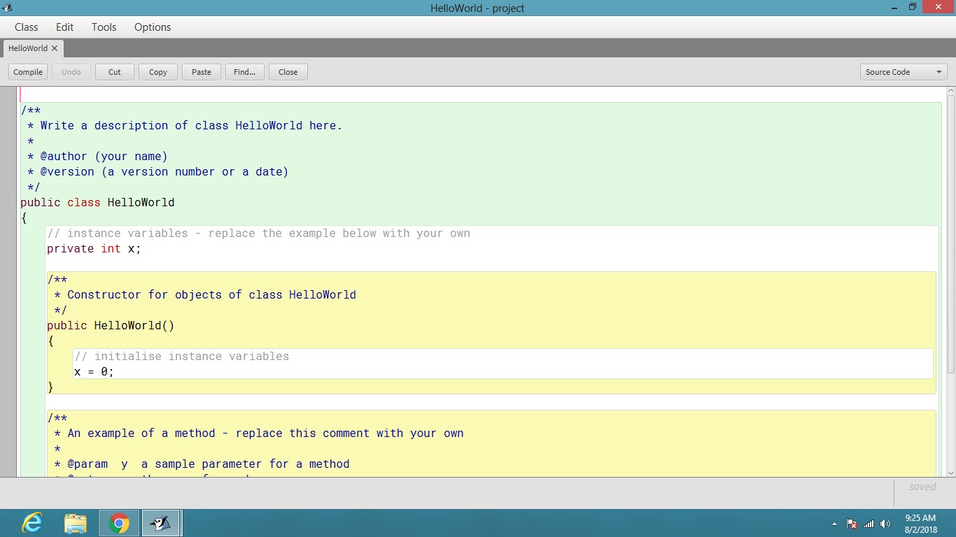 Programming Language HOW TO MAKE A PROGRAM USING BLUEJ