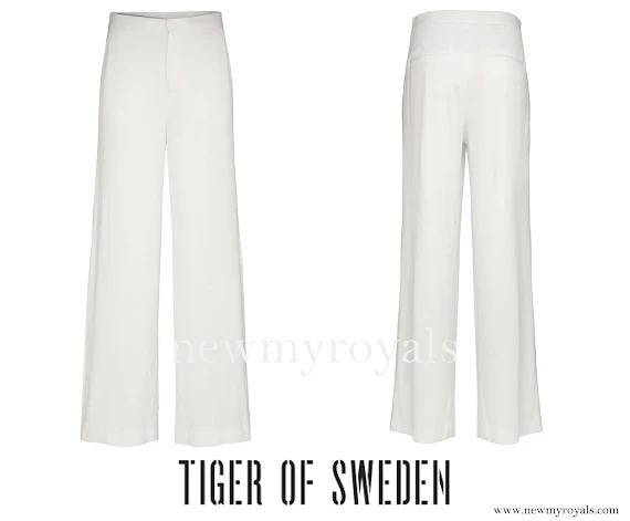 Princess Sofia Hellqvist wore Tiger of Sweden Juanz Trouser