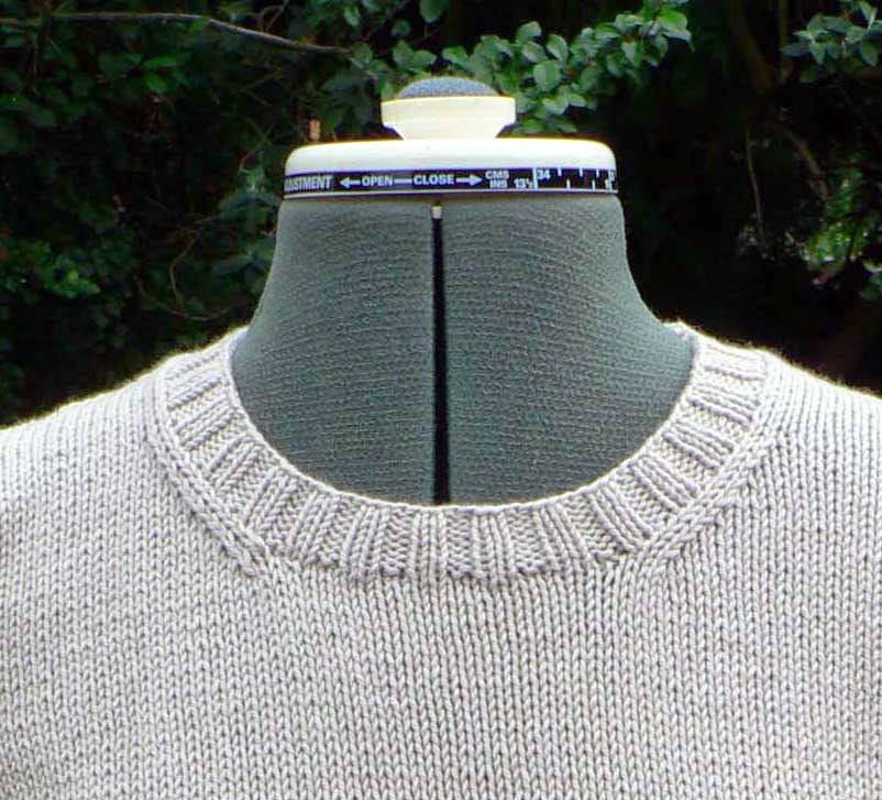 Round neck knitting pattern Clearance