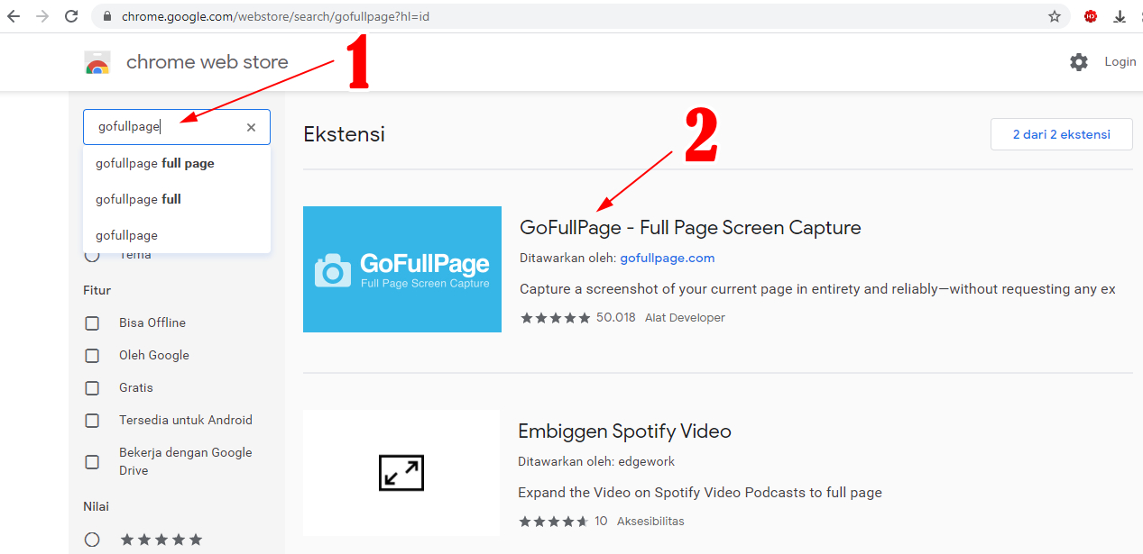 Cara Full Page Screenshoot Menggunakan GoFullPage di Google Chrome