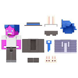 Minecraft Bunny Slippers + Striped Tie Creator Series Figure