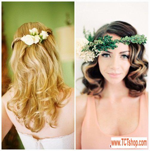 Hai kiểu tóc đẹp dịu dàng cho cô dâu Hai kiểu tóc đẹp dịu dàng cho cô dâu