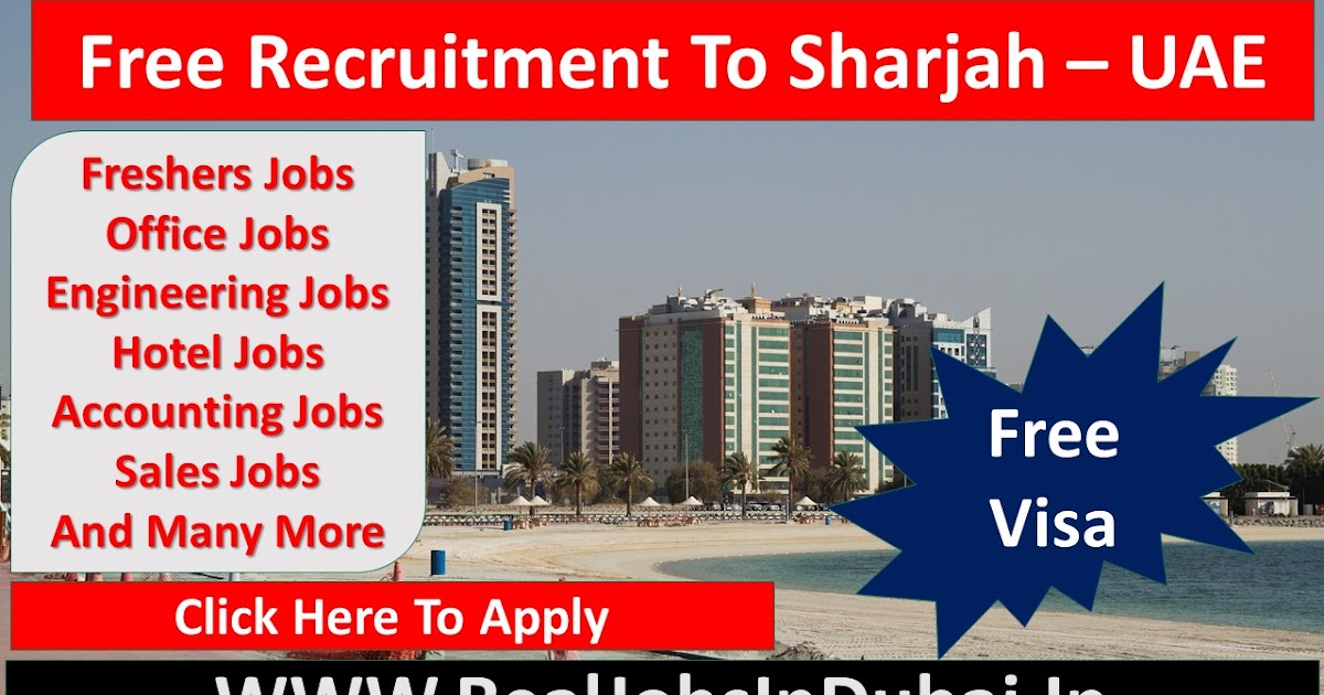 Jobs In Sharjah UAE 2021