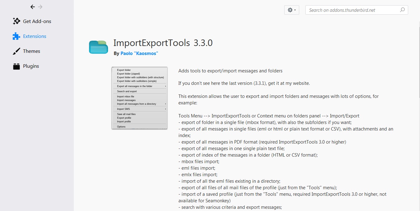Thunderbird экспорт. Thunderbird. Thunderbird меню. Thunderbird вид сообщений. Запрос на обновление Thunderbird.