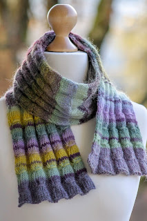 Gathered Rib Scarf