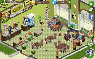 Coffee Shop Cafe Business Sim v0.9.34 Apk+Mod Money