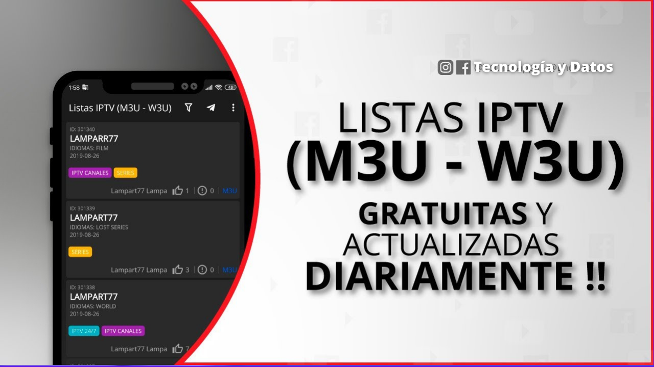 Tecnología Online Lista M3u GRATIS PREMIUM