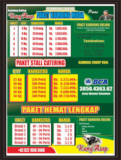 harga kambing guling 