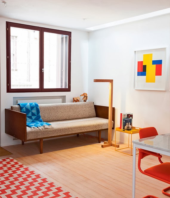 color blocking na decoração - blocos de cor na casa - casa cheia de cores - móveis coloridos