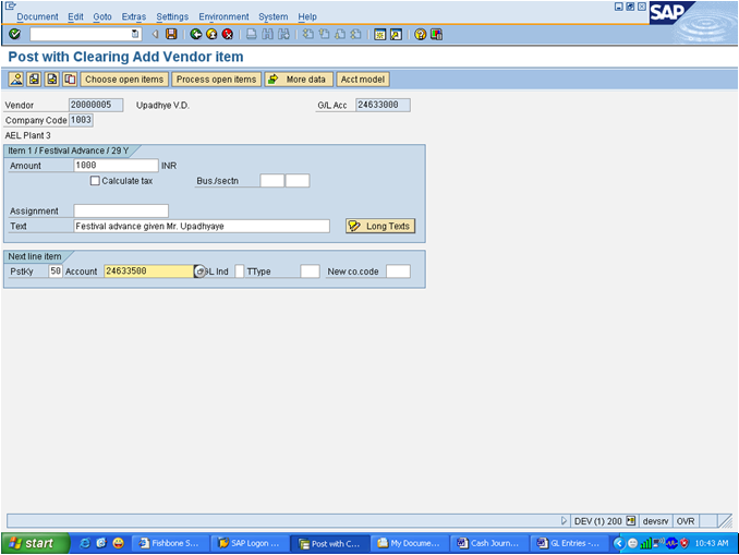 Free SAP Training Manuals: T Code- FBCJ : SAP FI USER MANUAL - Cash ...