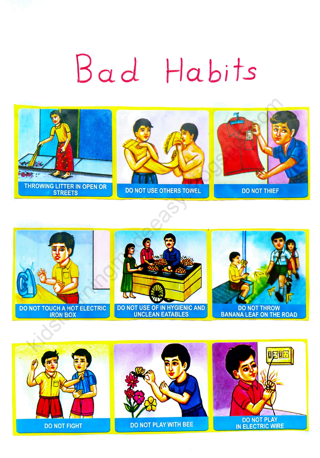 GOOD HABITS AN BAD HABITS