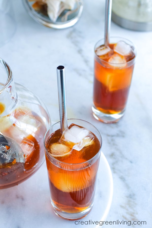 How to Make the Perfect Basic Iced Tea at Home (It's so easy!) Creative Green Living