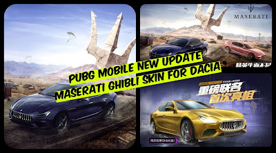 PUBG Mobile | Maserati Ghibli Skin For Dacia | How to Get It?
