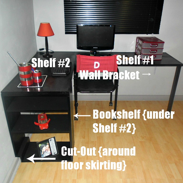 how to build l shaped desk