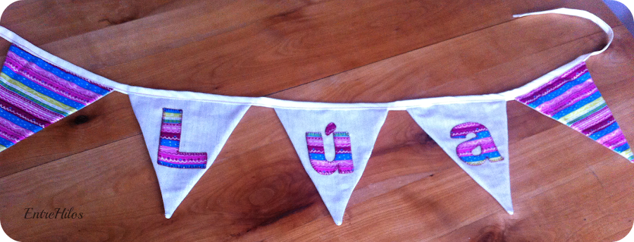 tutorial banderines con nombre