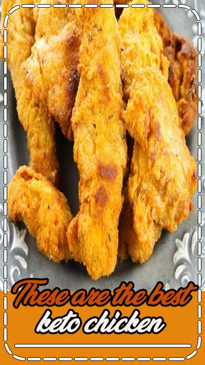 These are the best keto chicken tenders I've ever tried! This Crispy Keto Chicken Tenders recipe is amazing! Can't believe they are low carb!