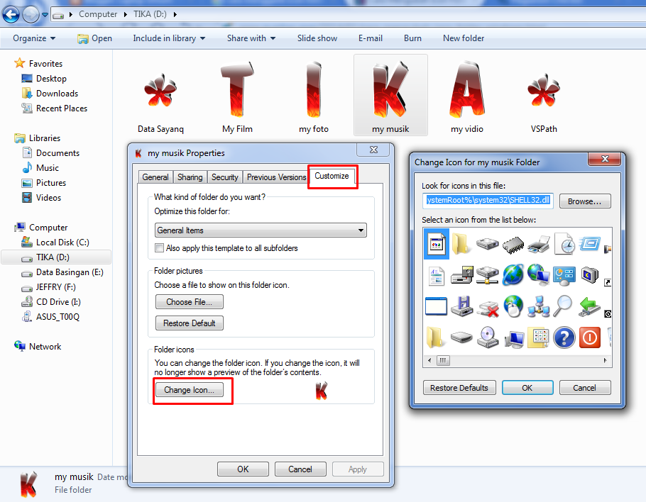 Cara Mengganti Icon Folder dengan Gambar - Laptop Umum