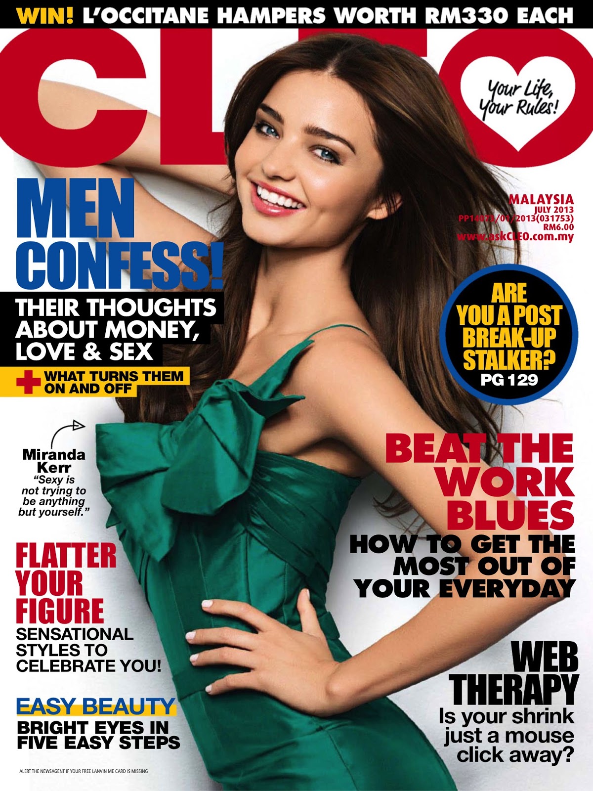 Retro Bikini: Miranda Kerr Graces The Cover Of Cleo Magazine For Malaysia