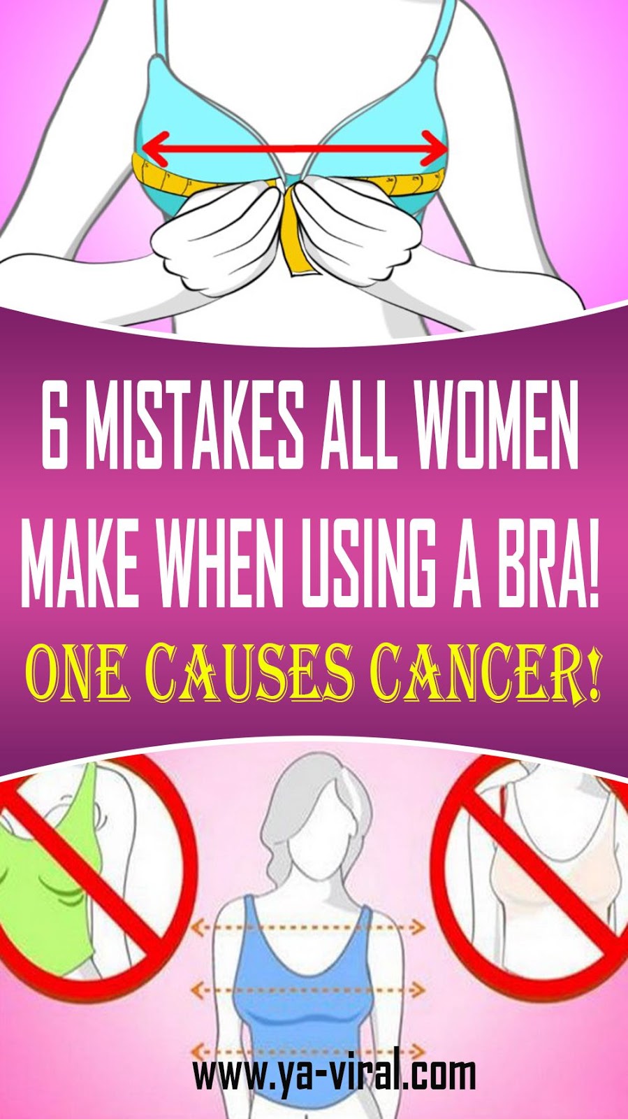 6 MISTAKES ALL WOMEN MAKE WHEN USING A BRA! ONE CAUSES CANCER