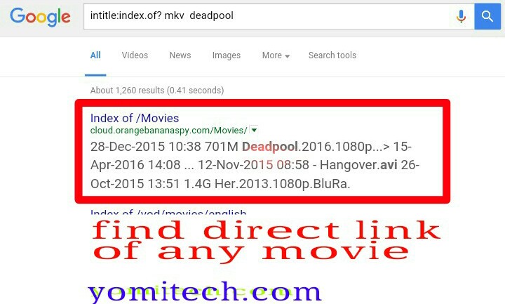 How To Search For The Direct Download Link Of Any Movie On Google