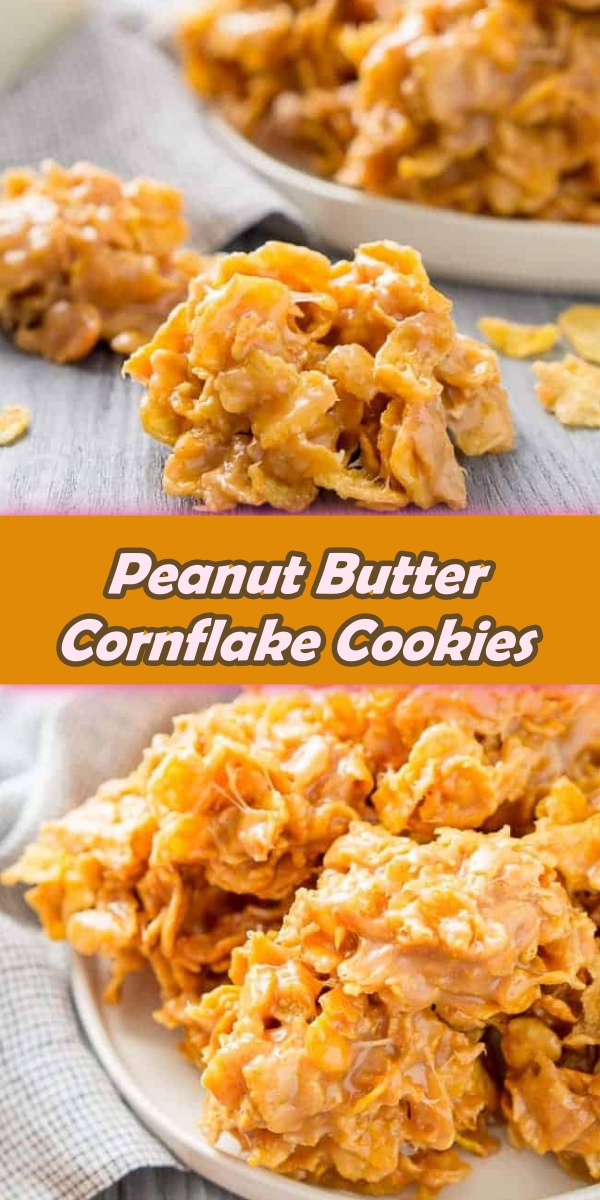 Peanut Butter Cornflake Cookies (no bake) Cook, Taste, Eat