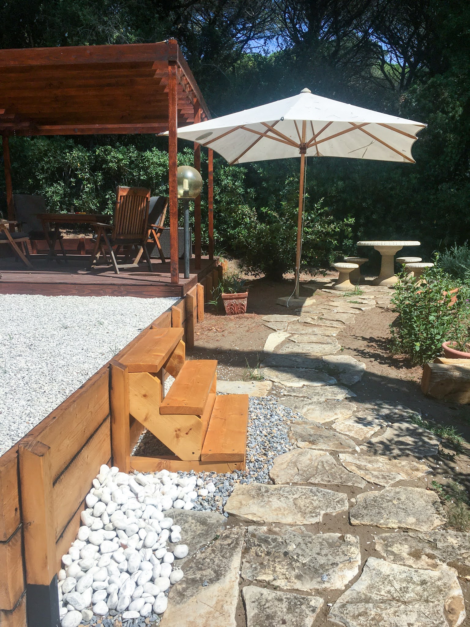 How to fix a sloping garden, build terraces and a wooden deck LAKE & MOON