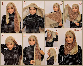cara berhijab dengan hijab terbaru 2013