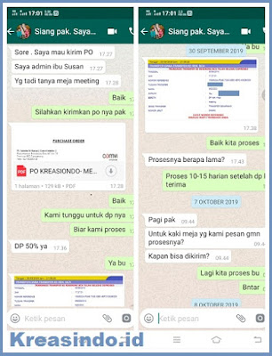 Kaki Meja Besi pesanan PT Talenta Tri Karya [ comvi interior ] di BSD Tangerang