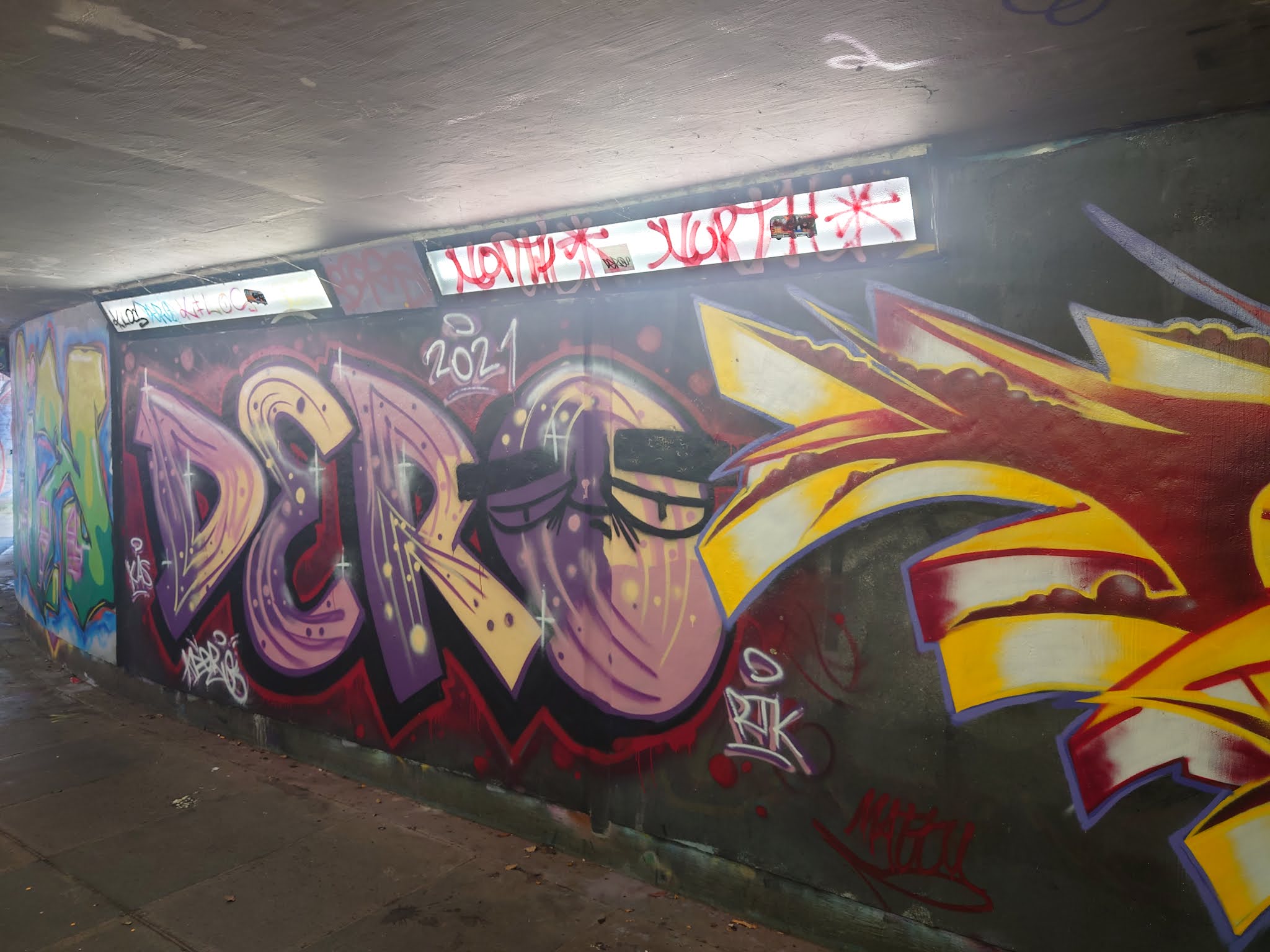 Techni Tou Dromou Art of the Road Graffiti Peel Street underpass Wolverhampton