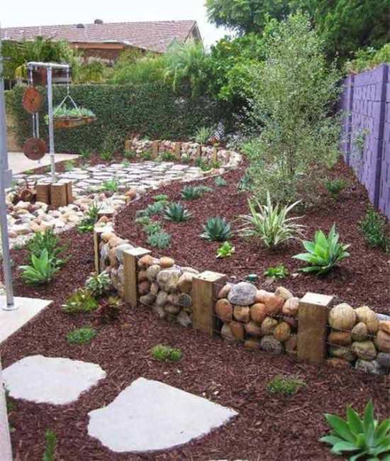 50 Ideas Creativas de Decoración de Jardines Usando Rocas y Piedras