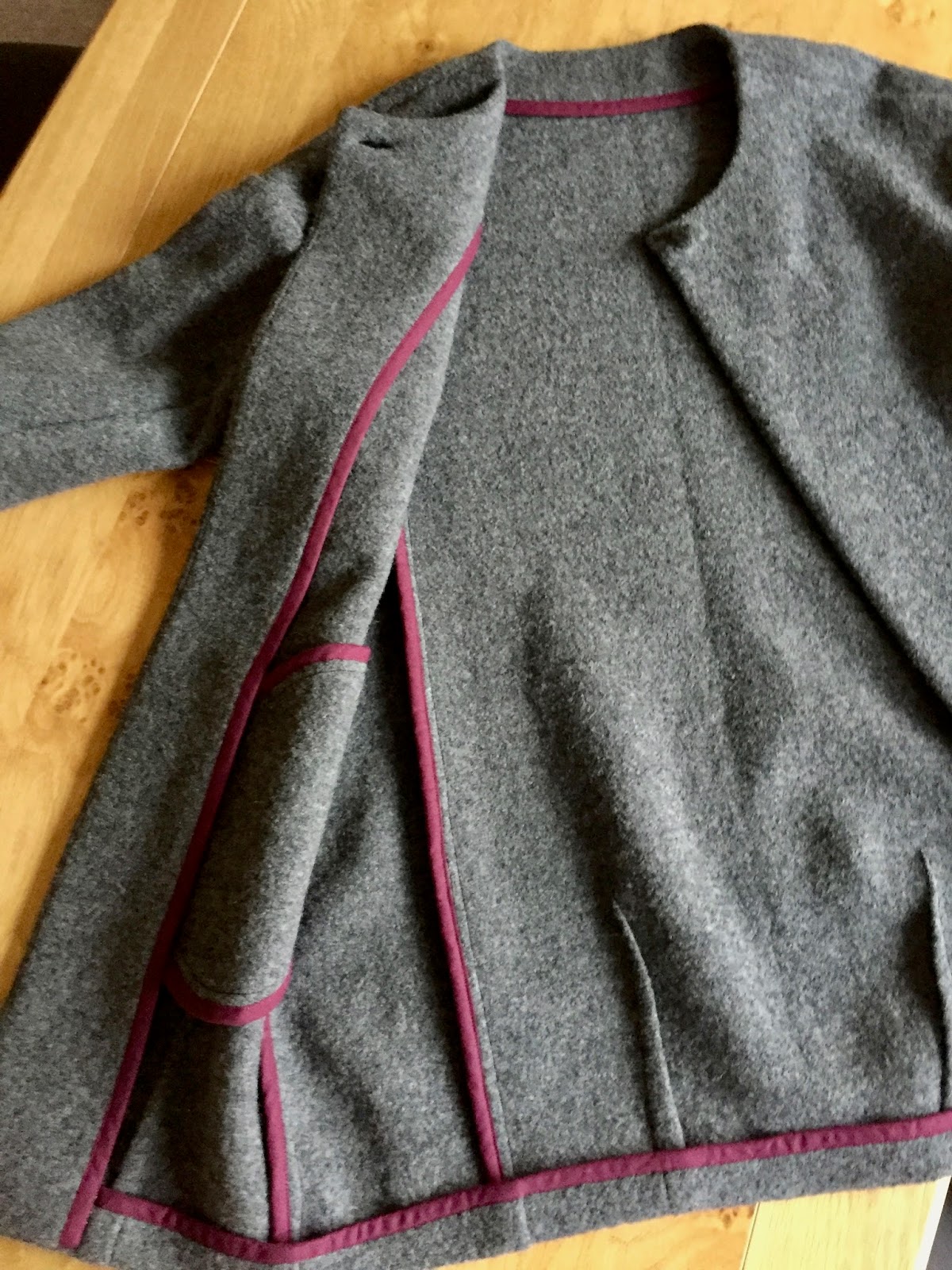 boiled wool cocoon coat
