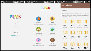 Kamus Aplikasi Android Pepak Belajar Basa Jawa