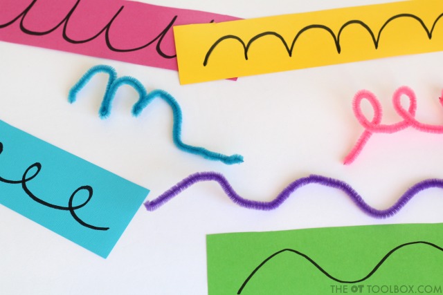 Use these pre-cursive activities to help kids develop the dexterity and motor control as well as the visual motor skills needed for writing in cursive. Use these pre-cursive activities to help kids develop the dexterity and motor control as well as the visual motor skills needed for writing in cursive.